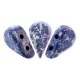 Cuentas de vidrio Amos® by Puca® - Tweedy blue 23980/45706